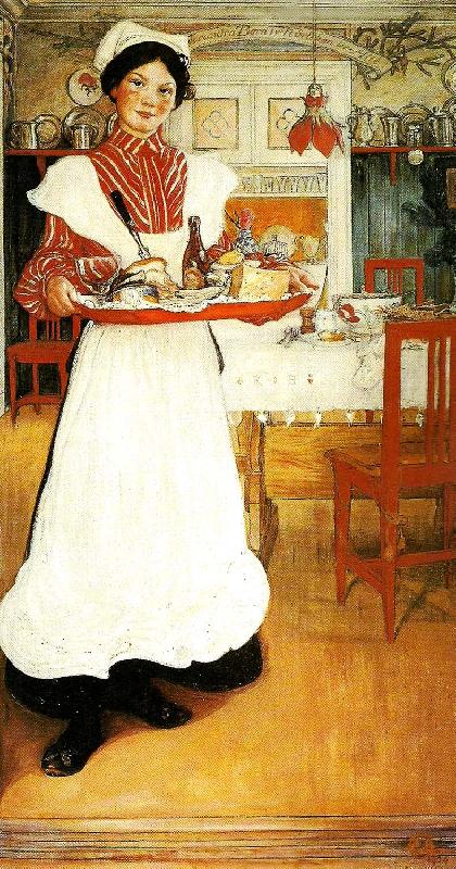 Carl Larsson martina -martina med frukostbrickan